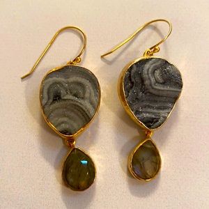 Beautiful Stone Earrings from Calypso St Barths